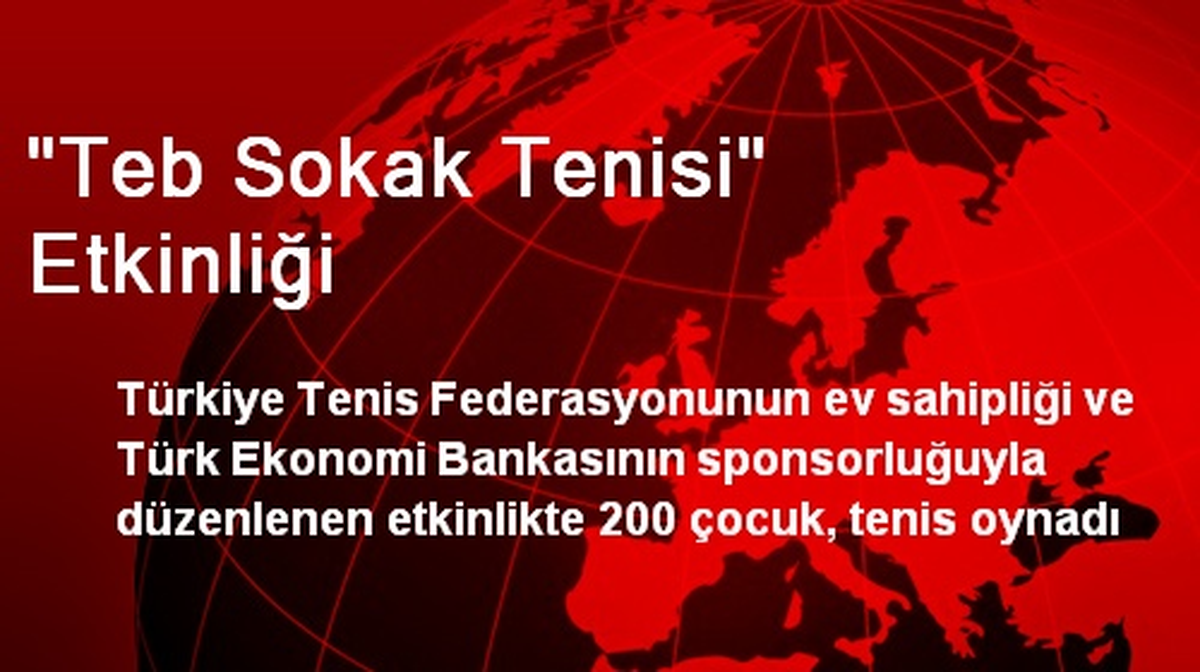 Zonguldak\'ta TEB Sokak Tenisi Etkinliği Düzenlendi