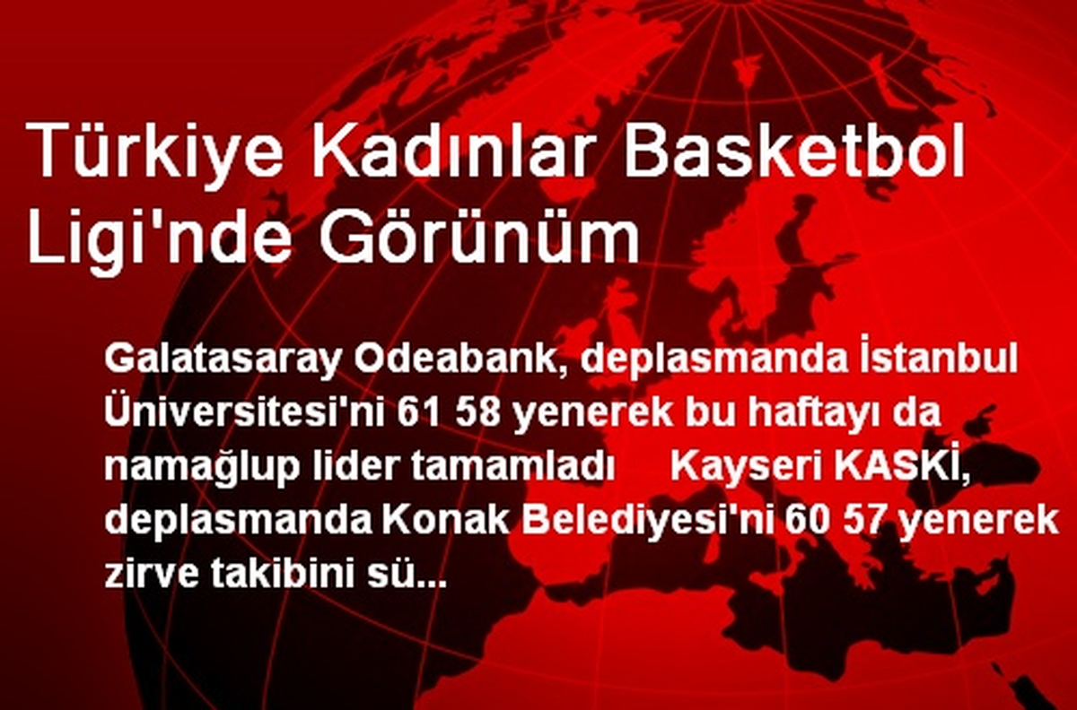 Türkiye Kadınlar Basketbol Ligi\'nde Görünüm