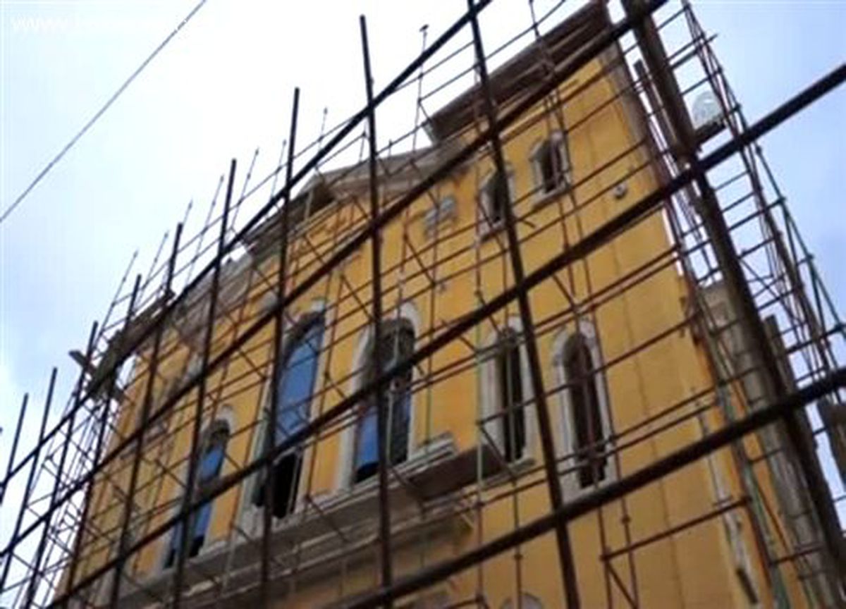 Sinagogda restorasyon çalışmaları