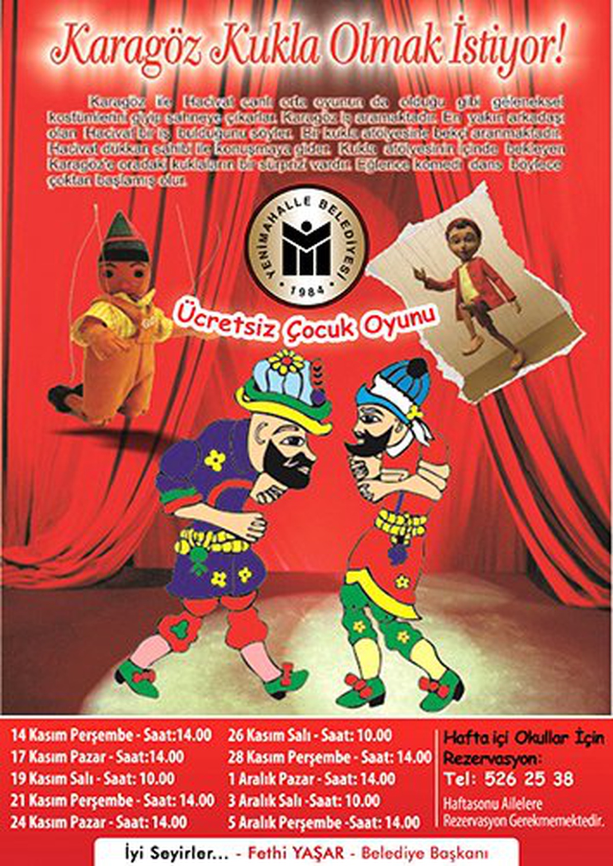 Yenimahalle\'de Karagöz Hacivat Serüveni