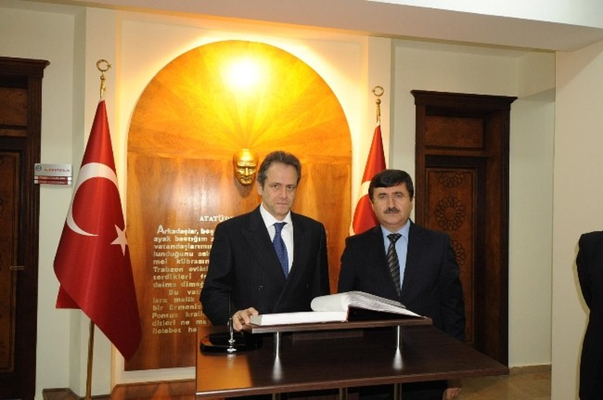 Yunanistan Ankara Büyükelçisi Loukakis, Trabzon\'da