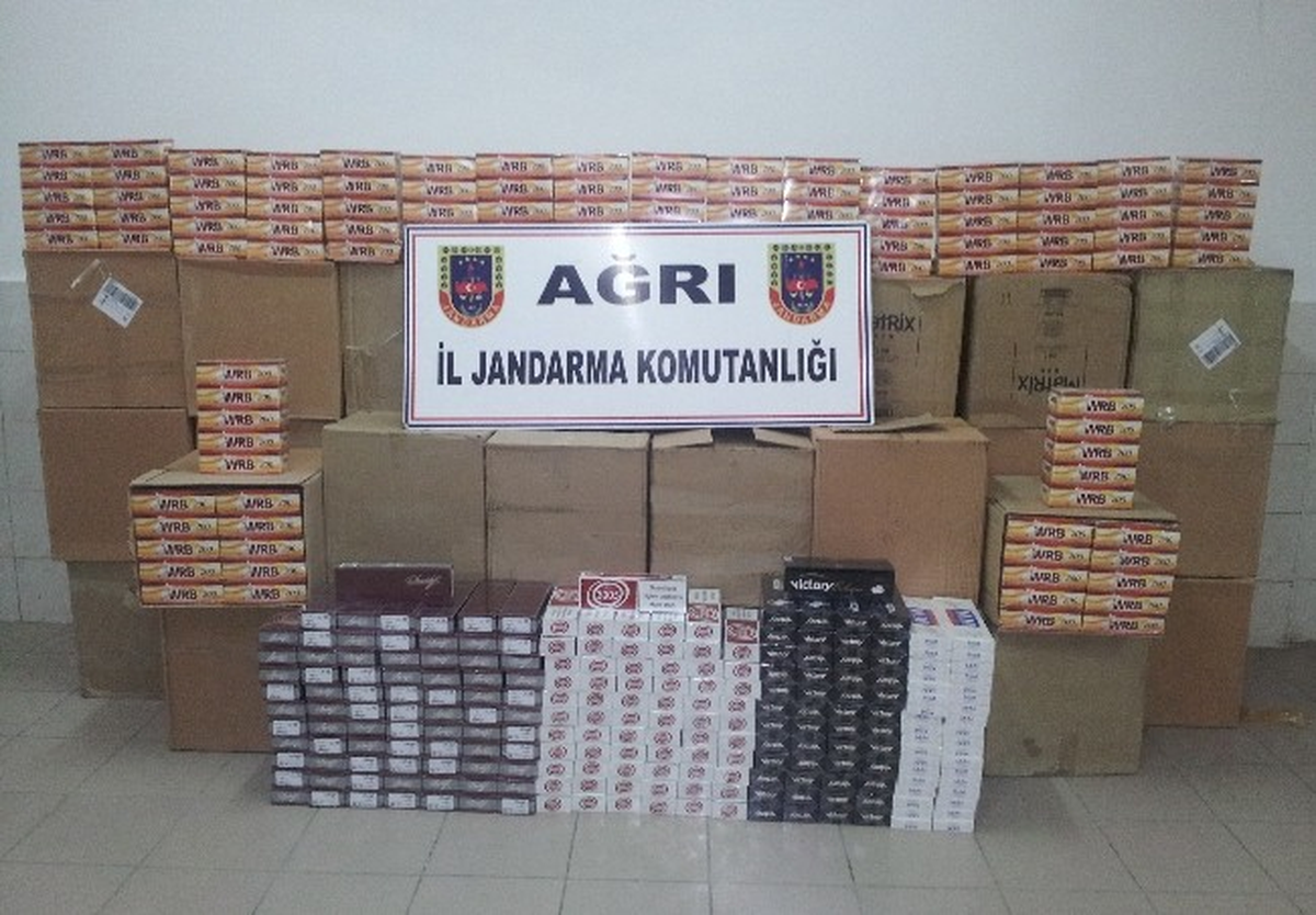 Ağrı\'da 146 Bin 256 Paket Kaçak Sigara İmha Edildi