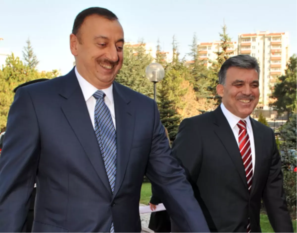 Azerbaycan Cumhurbaşkanı Aliyev Çankaya Köşkü\'nde