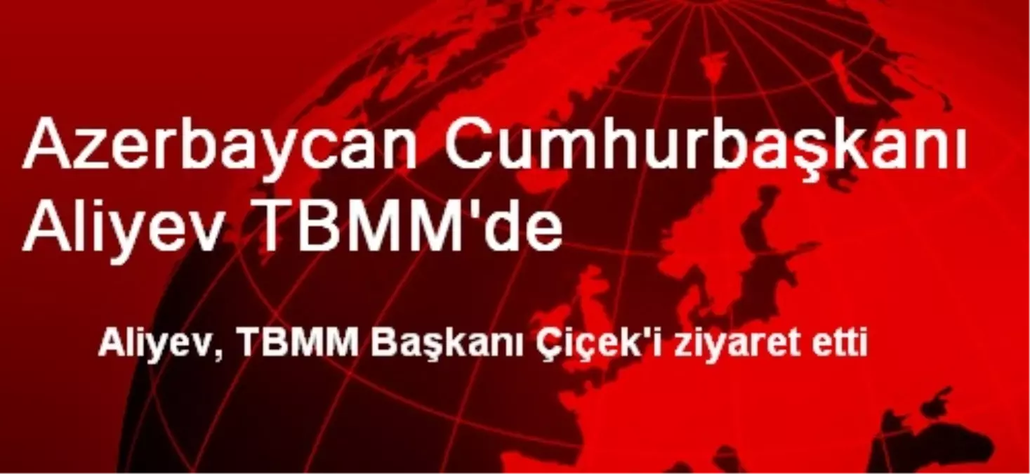 Azerbaycan Cumhurbaşkanı Aliyev TBMM\'de