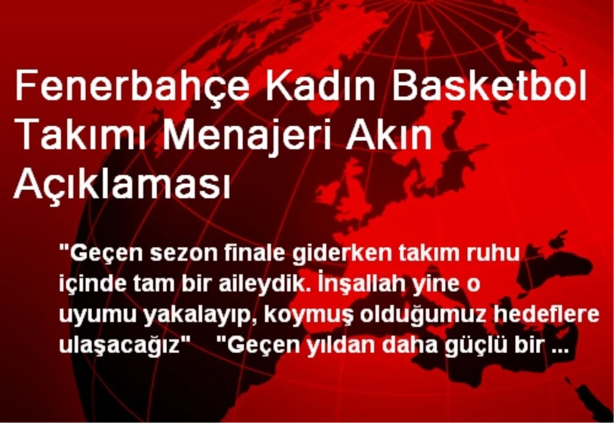 Fenerbahçe, FIBA Kadınlarda Şampiyonluğu Hedefliyor