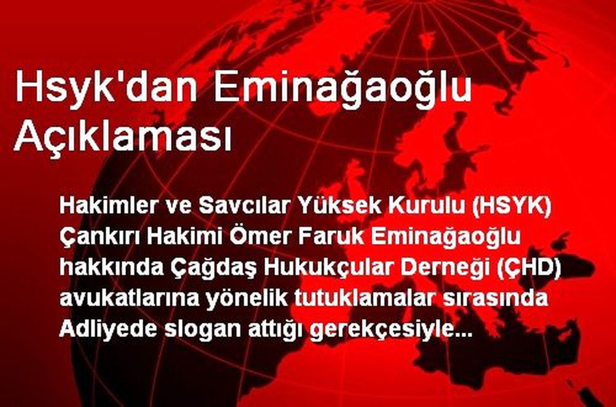 Hsyk\'dan Eminağaoğlu Açıklaması