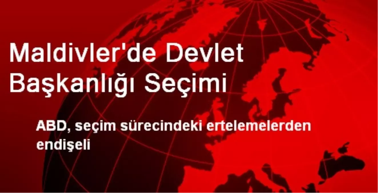 Maldivler\'de Devlet Başkanlığı Seçimi