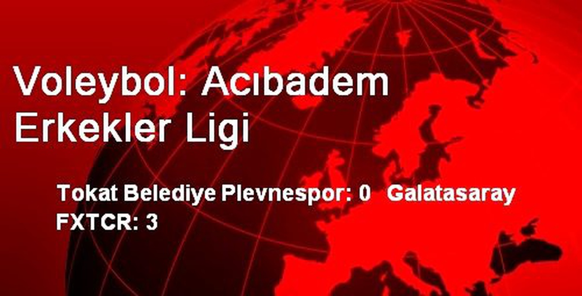 Voleybol: Acıbadem Erkekler Ligi