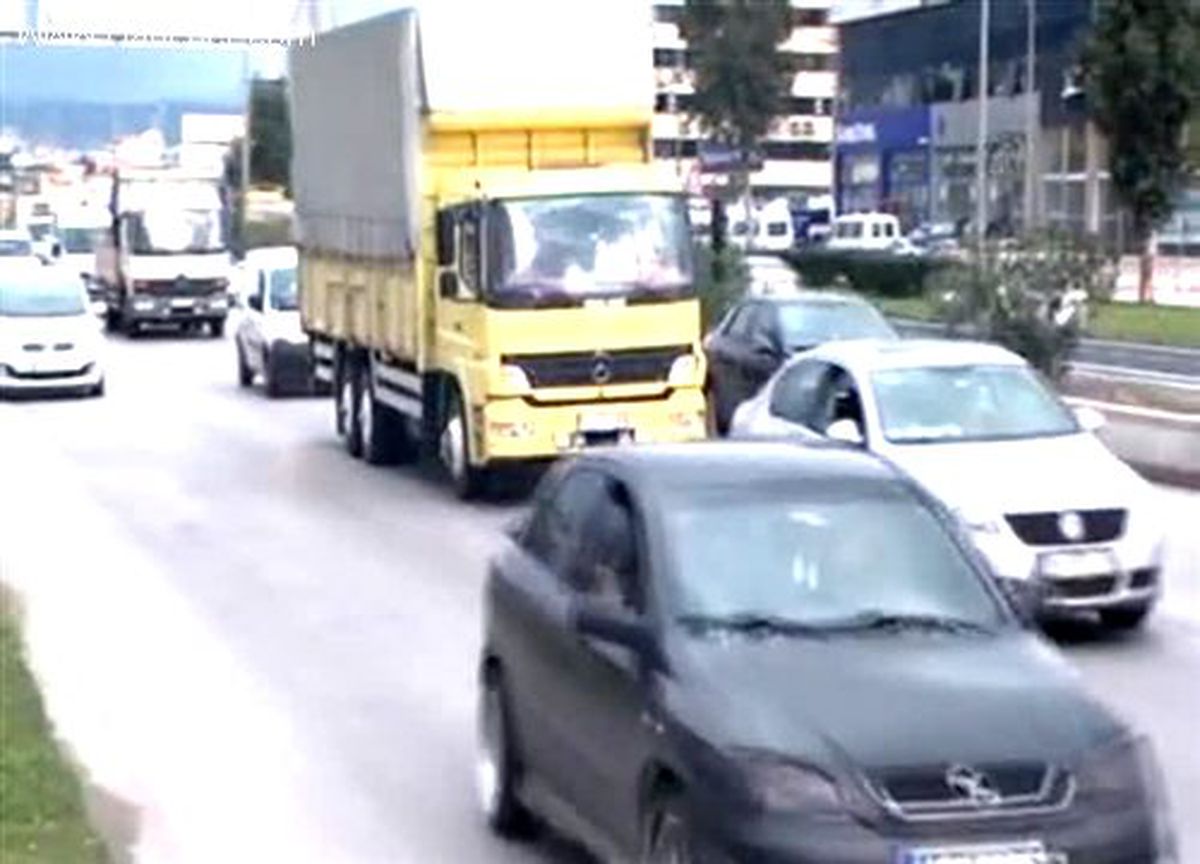 Şehir içinde ağır vasıtaya fotoğraflı tespit