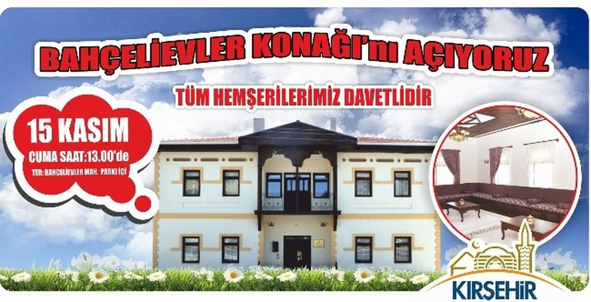 Bahçeli Evler Konağı Açılıyor