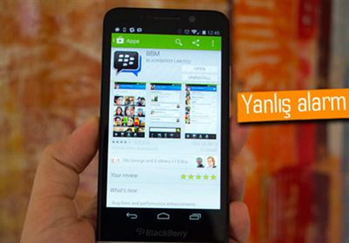 Blackberry\'den Google Play Store\'a Yalanlama Geldi