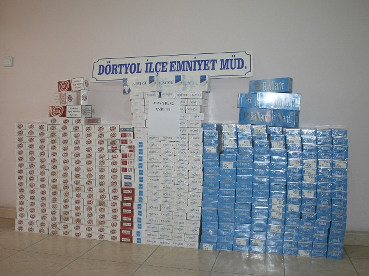 Dörtyol\'da Son 6 Ayda 129 Bin 900 Paket Kaçak Sigara Ele Geçirildi