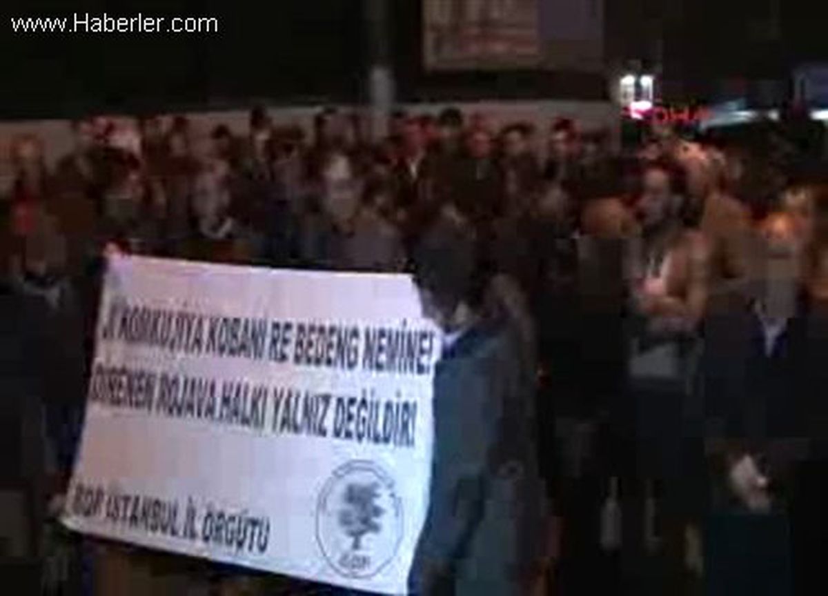 BDP\'den Galatasaray Meydanı\'nda Rojava Eylemi