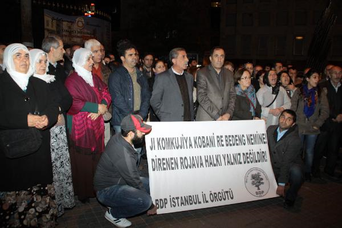 BDP\'den Galatasaray Meydanı\'nda Rojava Eylemi
