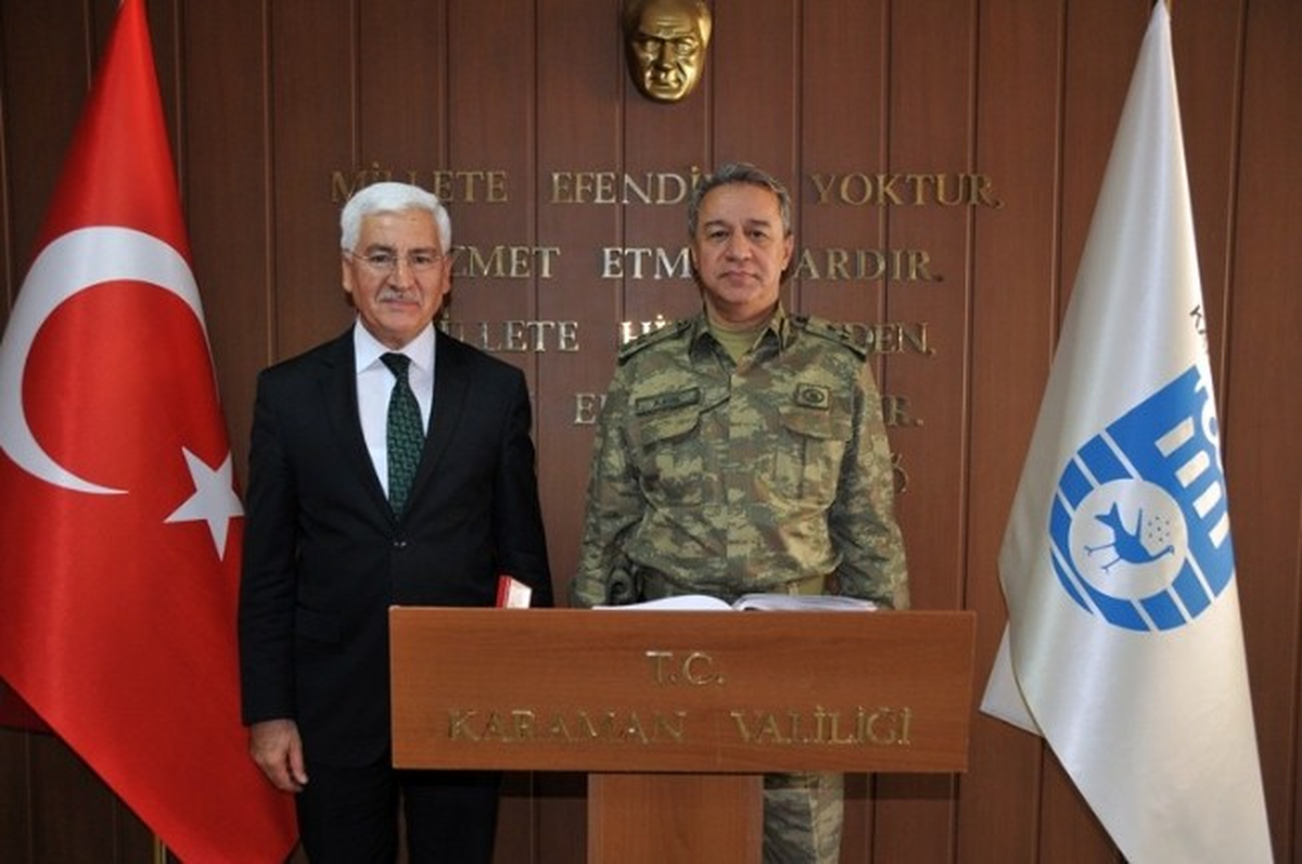 Korgeneral Alataş\'tan Vali Koca\'ya Ziyaret