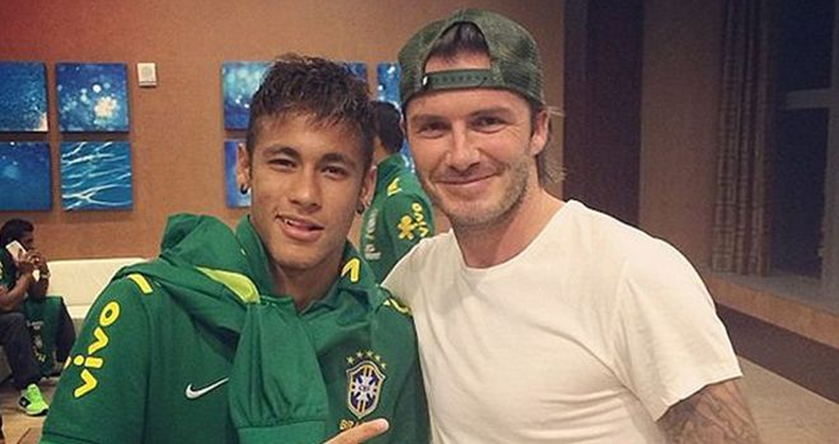 Neymar ve Davıd Luız\'in, Beckham Hayranlığı