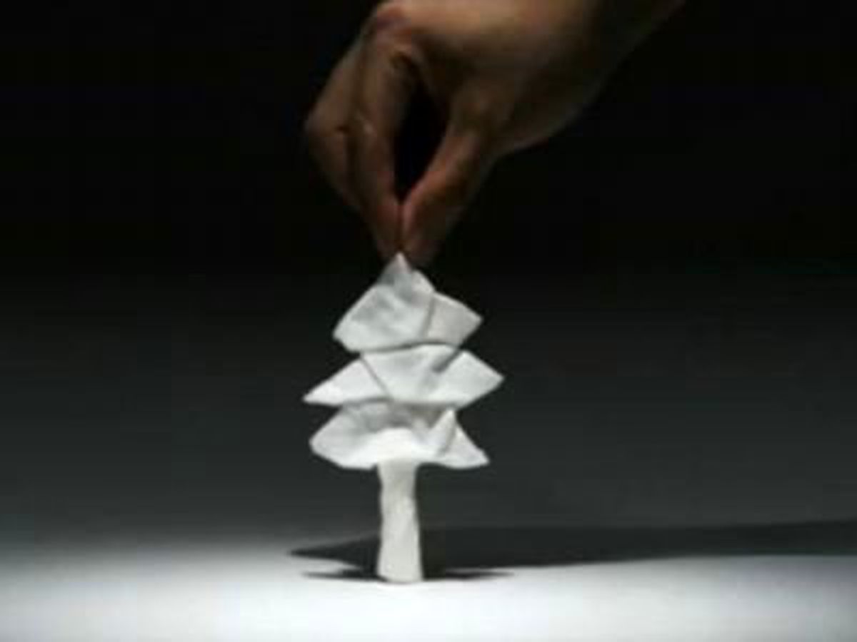 Origami Ustası Peçeteyle Harikalar Yarattı