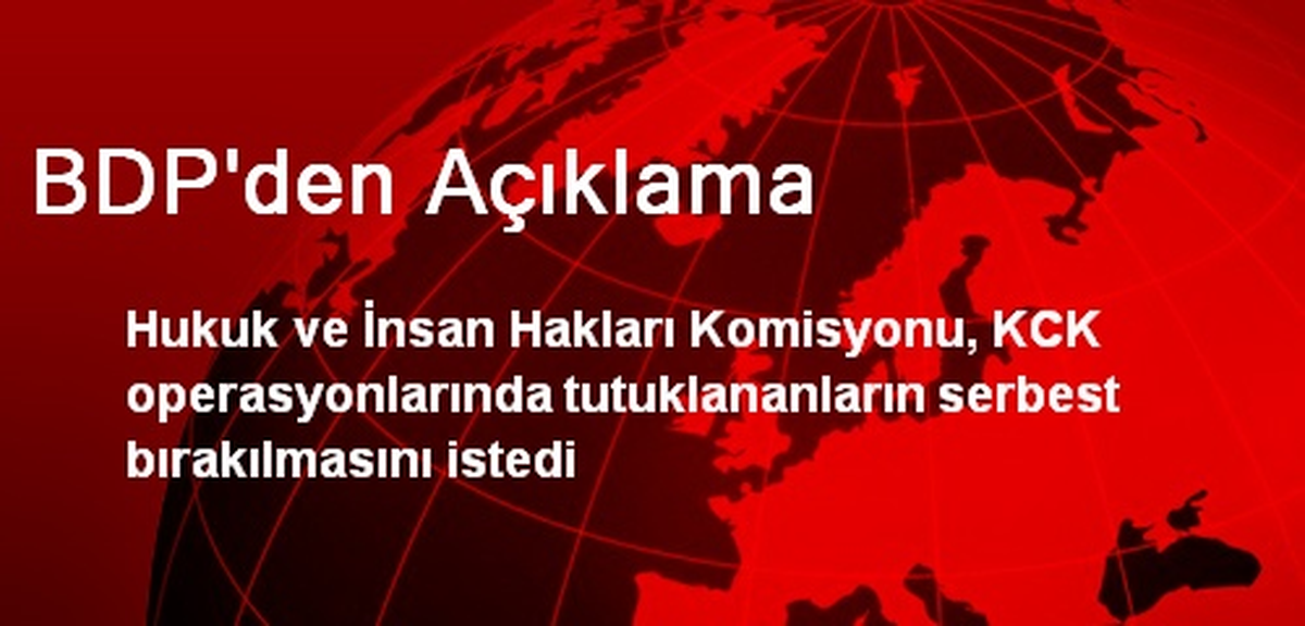 BDP\'den Açıklama
