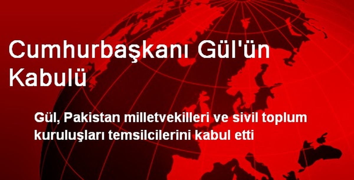 Cumhurbaşkanı Gül\'ün Kabulü