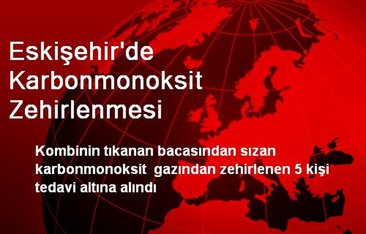Eskişehir\'de Karbonmonoksit Zehirlenmesi