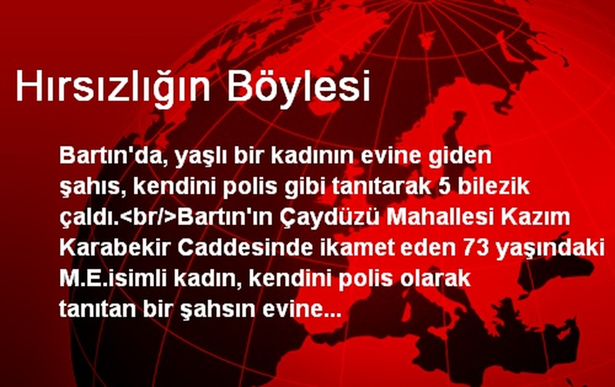 Hırsızlığın Böylesi