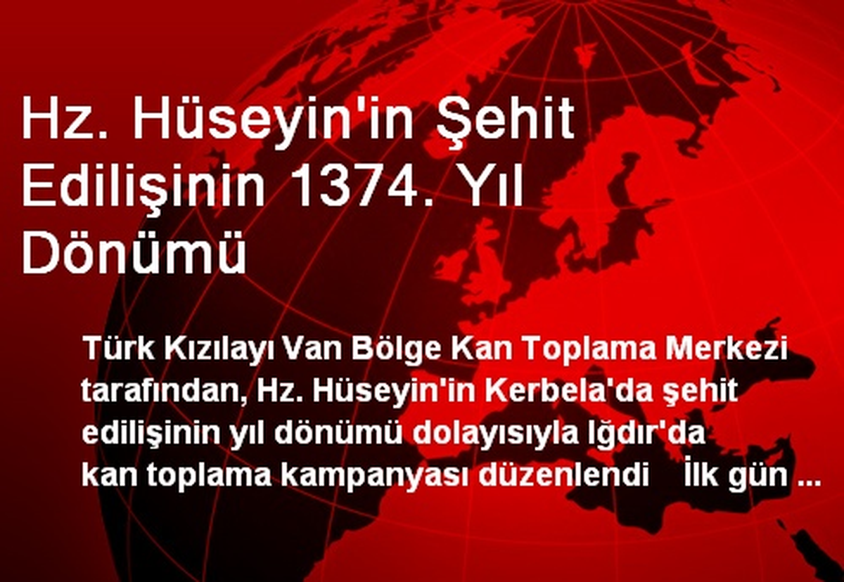 Iğdır\'da Kan Toplama Kampanyası Düzenlendi