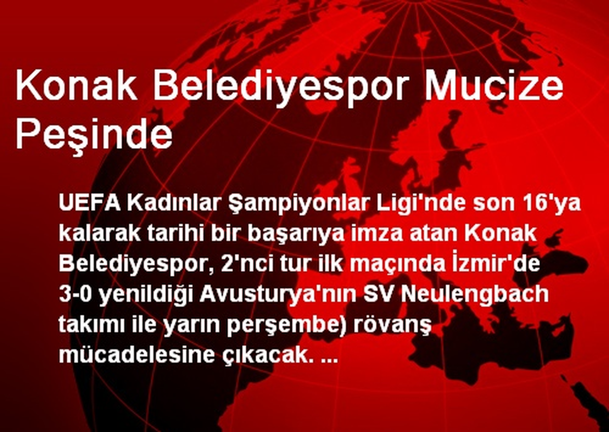 Konak Belediyespor Mucize Peşinde