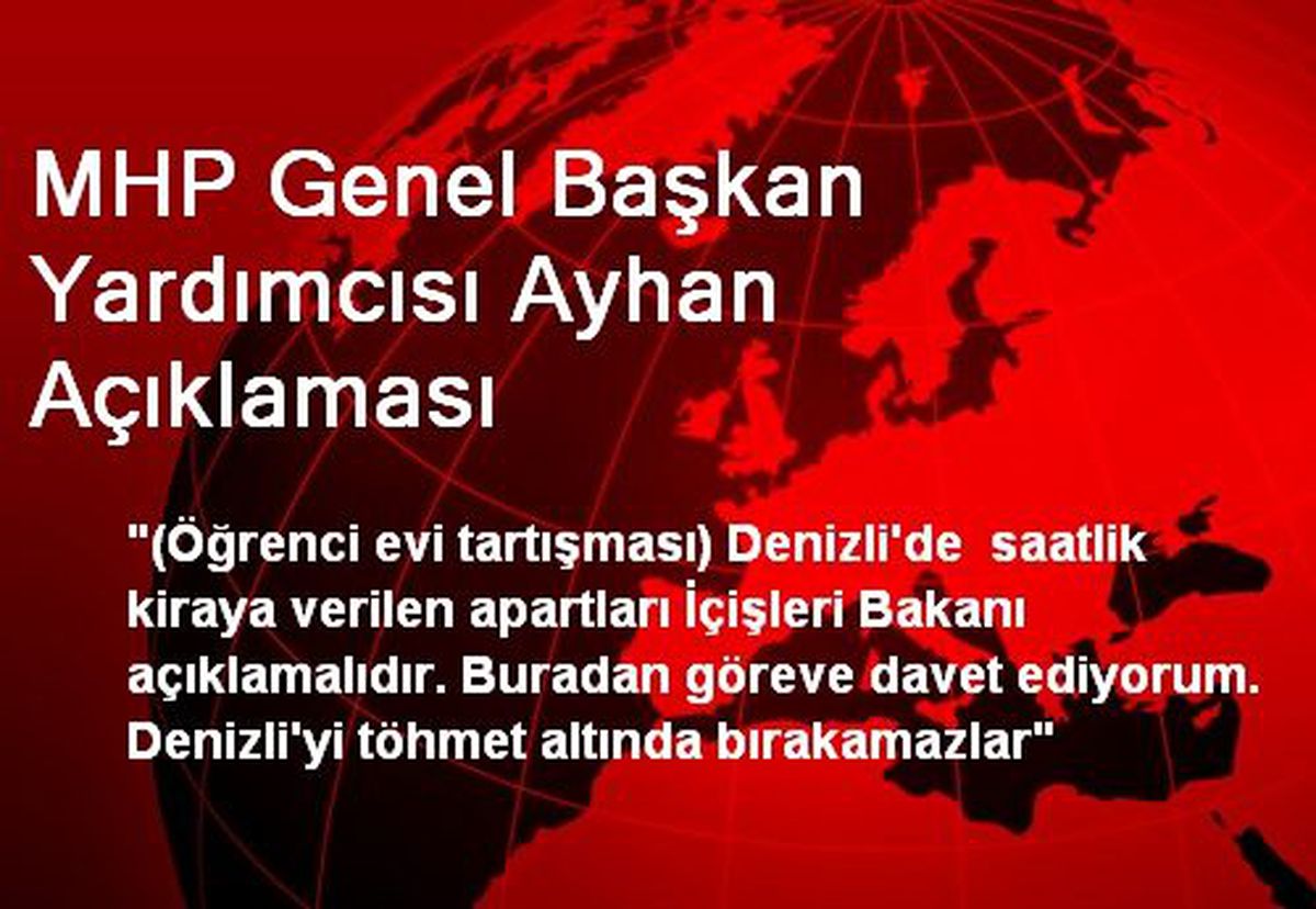 "Denizli\'yi Töhmet Altında Bırakamazlar"