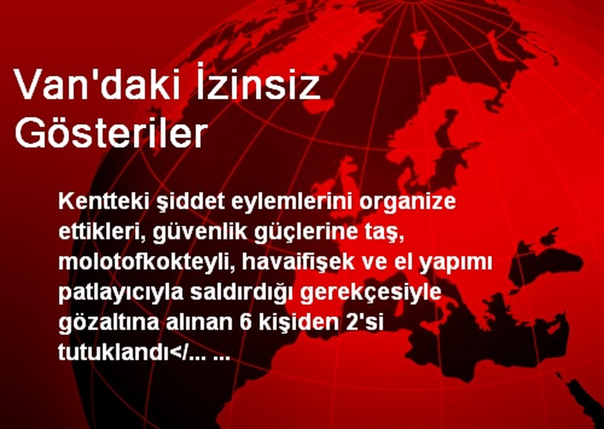 Van\'daki İzinsiz Gösteriler
