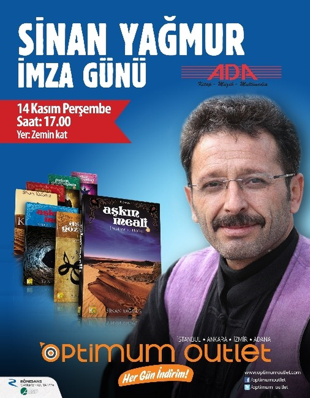Sinan Yağmur, Okurlarıyla Buluşacak