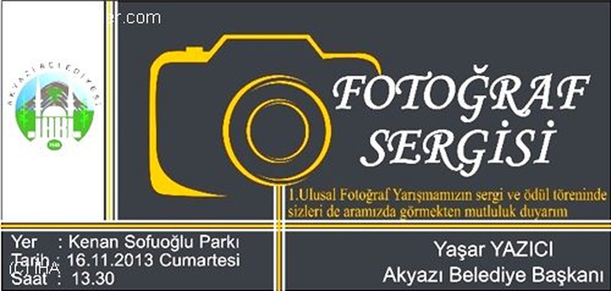 Akyazı Belediyesi Ulusal Fotoğraf Yarışması Sergi Açılışı 16 Kasım\'da