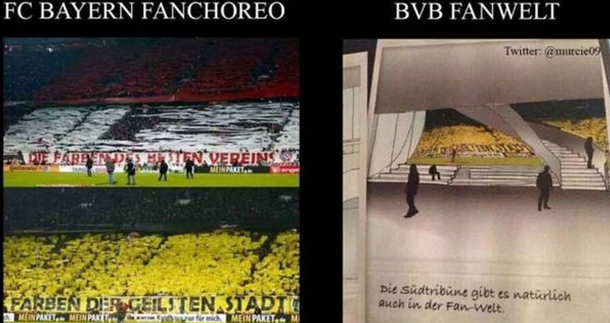 Dortmund Kataloğunda Bayern Taraftarı