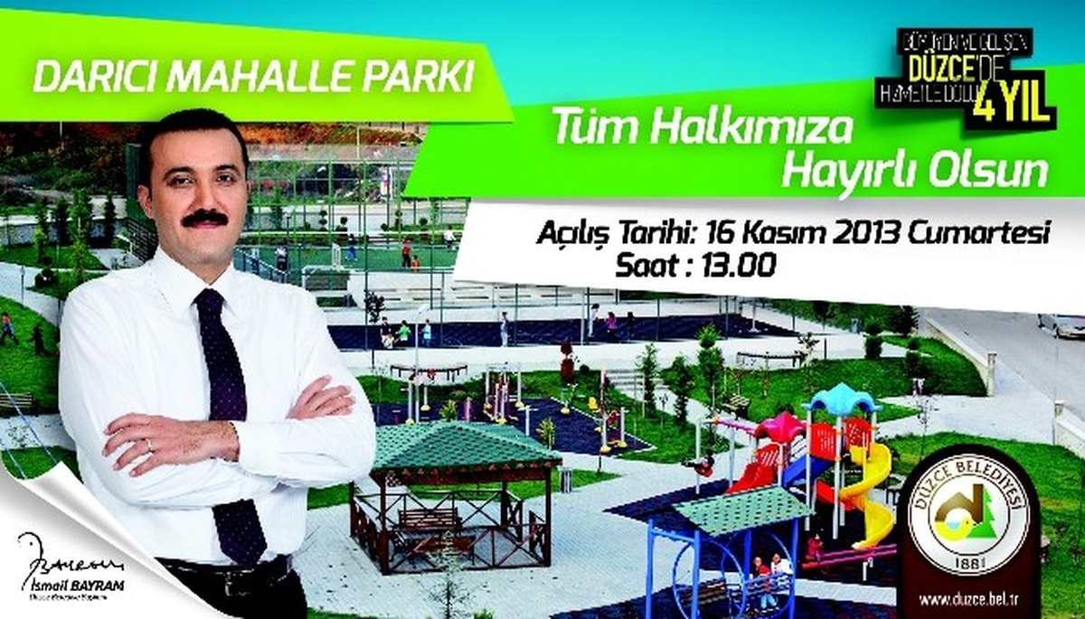 Düzce Yeni Bir Parka Daha Kavuşuyor