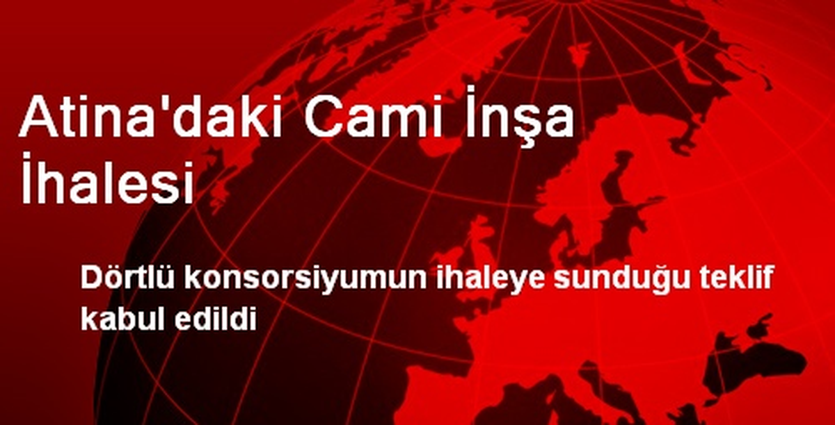 Atina\'daki Cami İnşa İhalesi