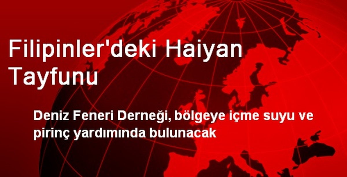 Filipinler\'deki Haiyan Tayfunu