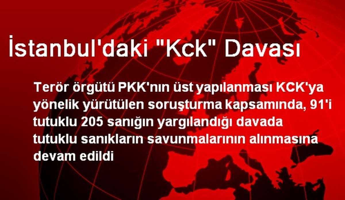 İstanbul\'daki "Kck" Davası