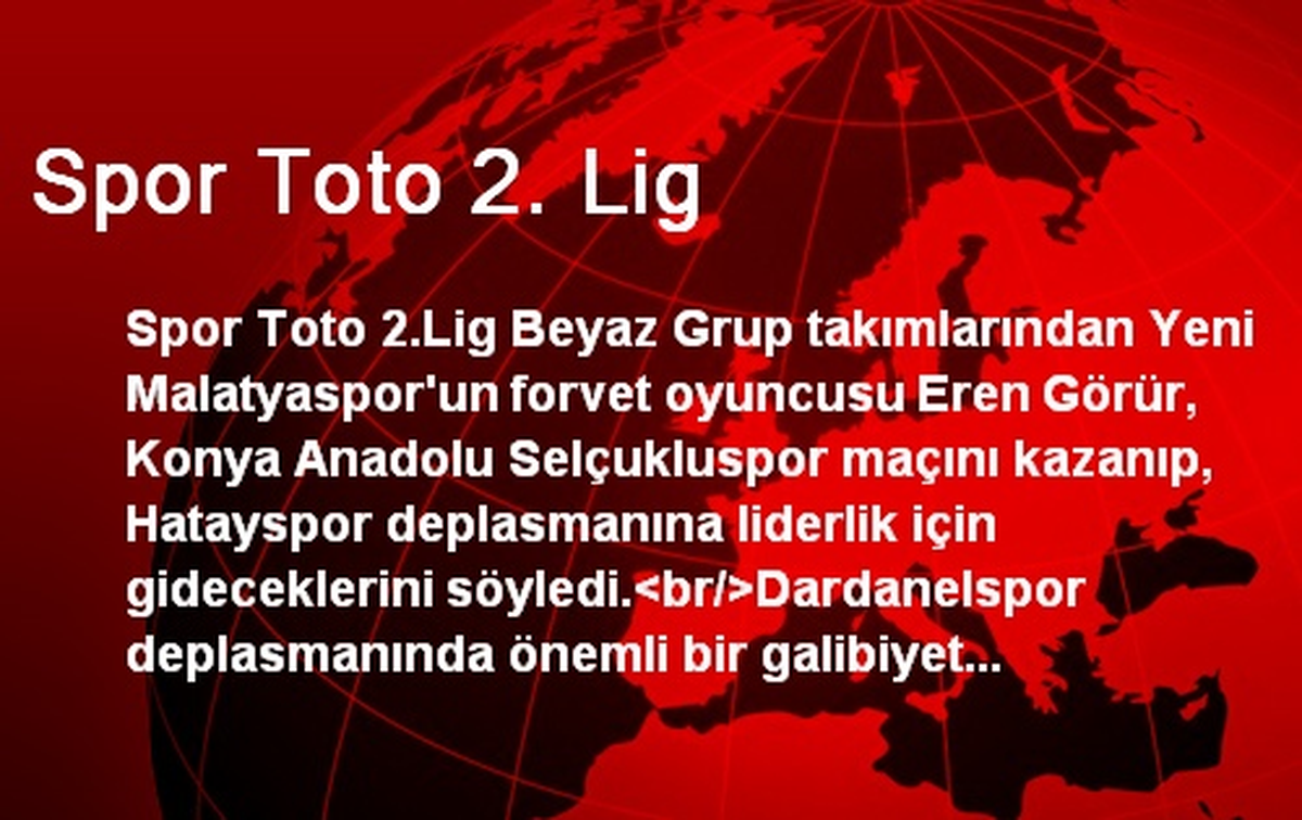 Spor Toto 2. Lig