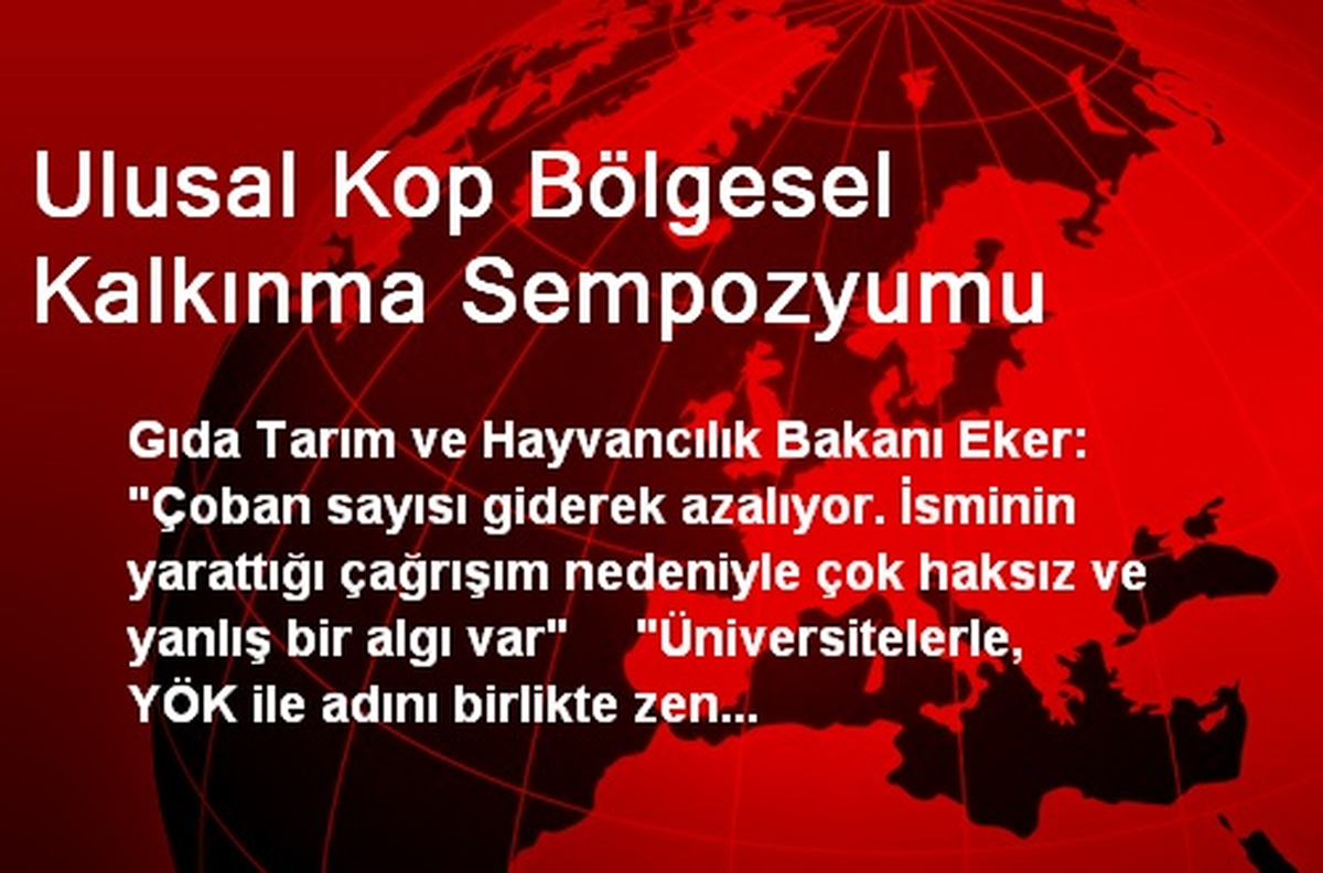 Ulusal Kop Bölgesel Kalkınma Sempozyumu