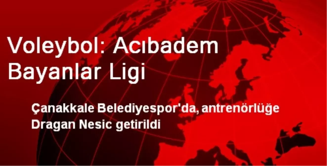 Çanakkale Belediyesporun Yeni Teknik Direktörü Nesic Oldu