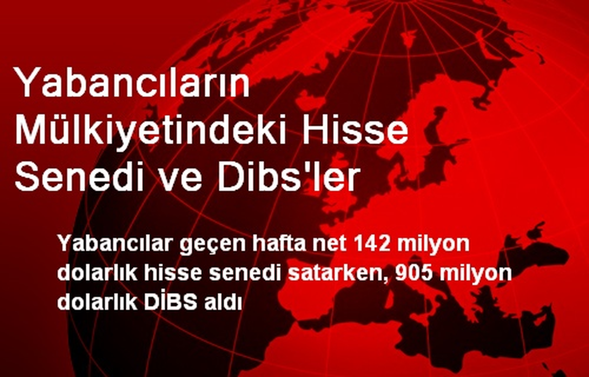 Yabancıların Mülkiyetindeki Hisse Senedi ve Dibs\'ler