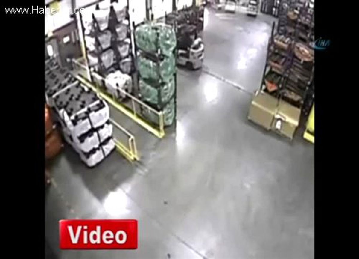 Talihsiz Forklift Kazası