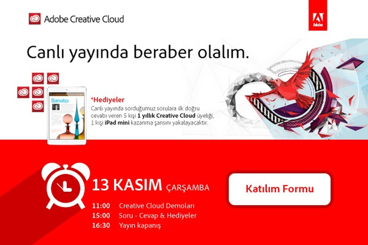 Adobe Creative Cloud\'dan Kreatifler Bulutta Yarışacak