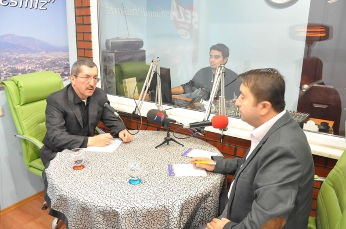 Başkan Vergili "Serbest Mikrofon" Radyo Programına Konuk Oldu
