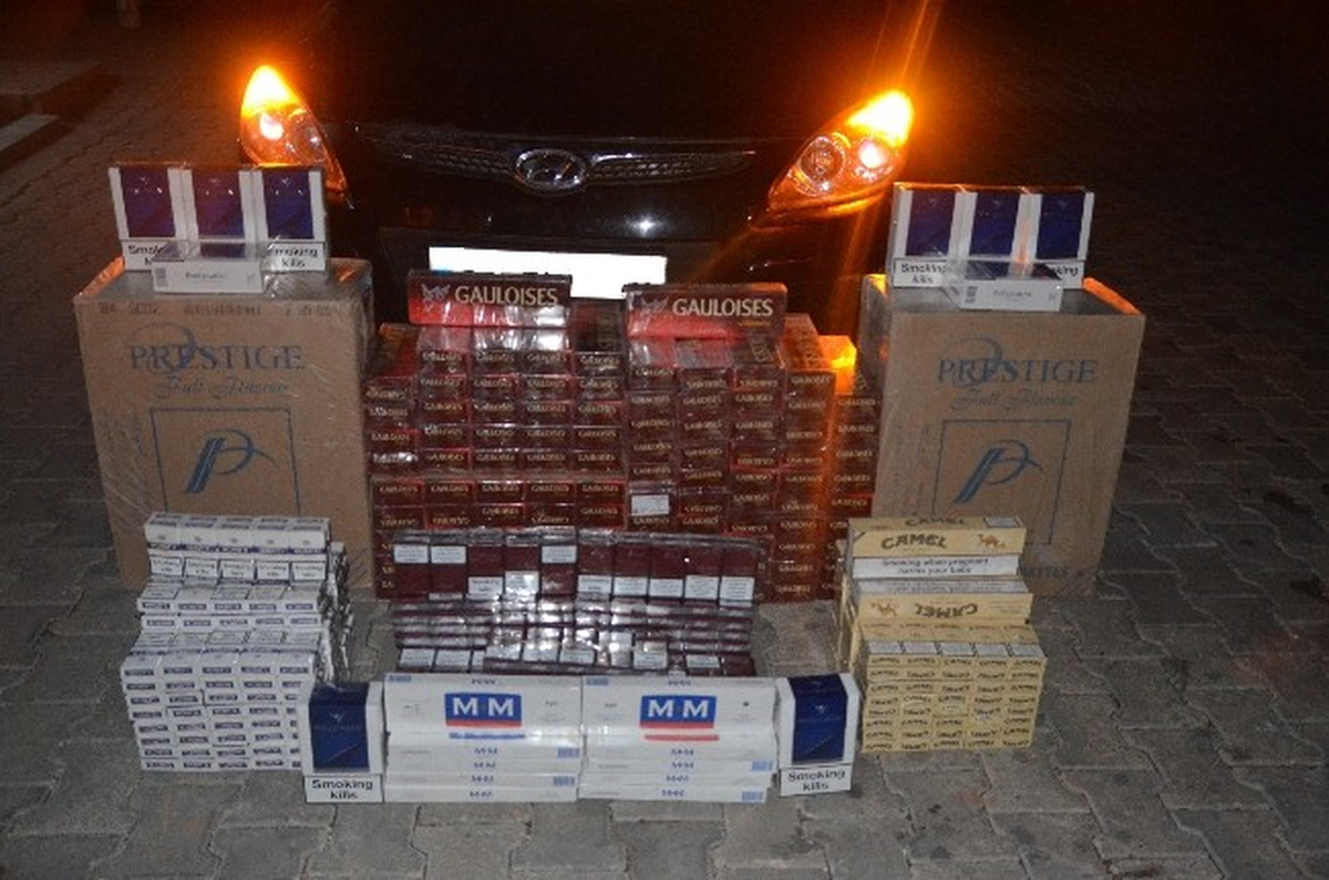Derik\'te 2 Bin 650 Paket Kaçak Sigara Ele Geçirildi