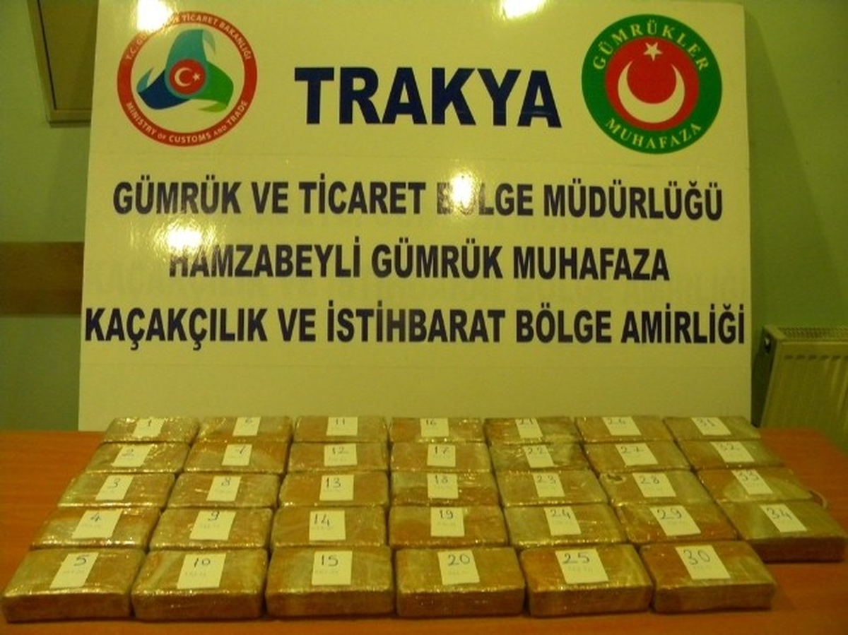Hamzabeyli\'de Bir Otomobilde 17 Kilo Eroin Bulundu