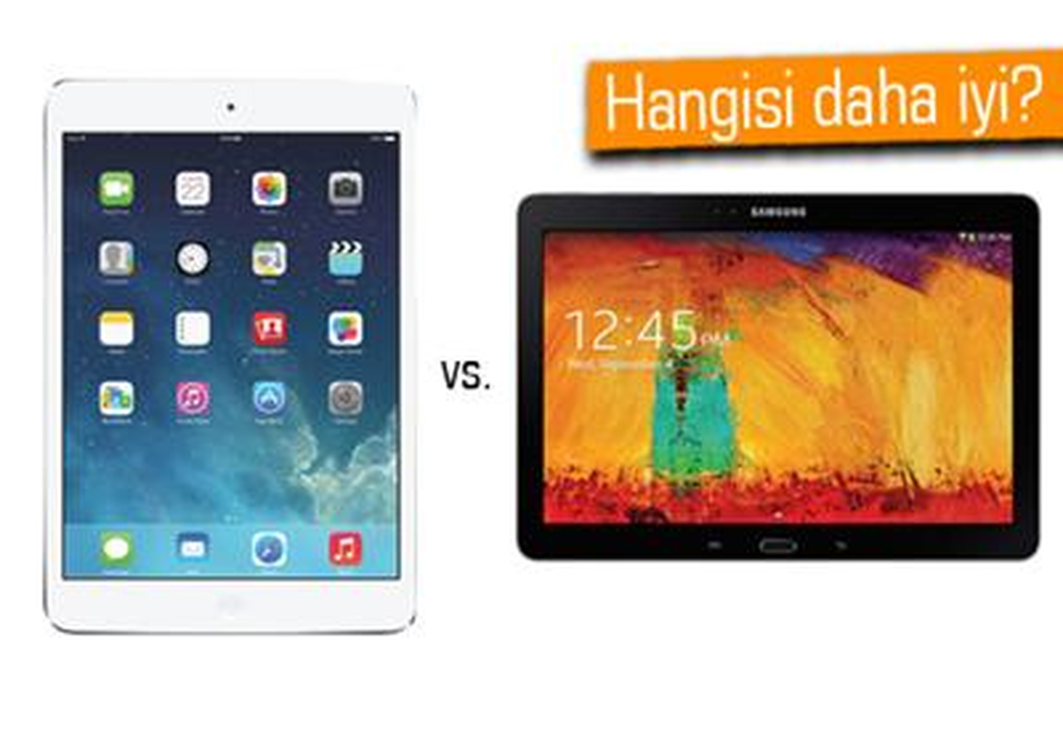 İpad Air ve Yeni Galaxy Note 10.1 Karşılaştırması
