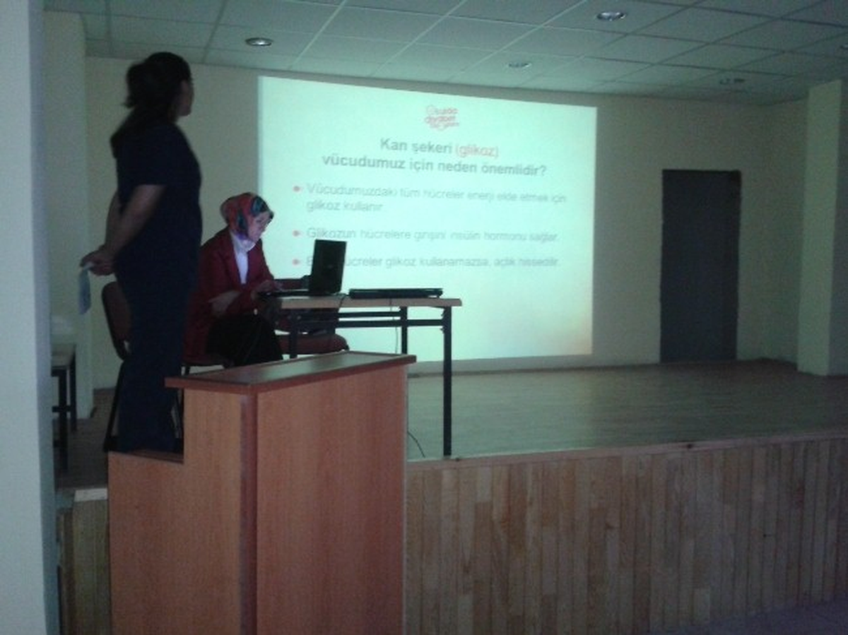 Küre\'de Öğrenci ve Vatandaşa Diyabet Semineri Verildi