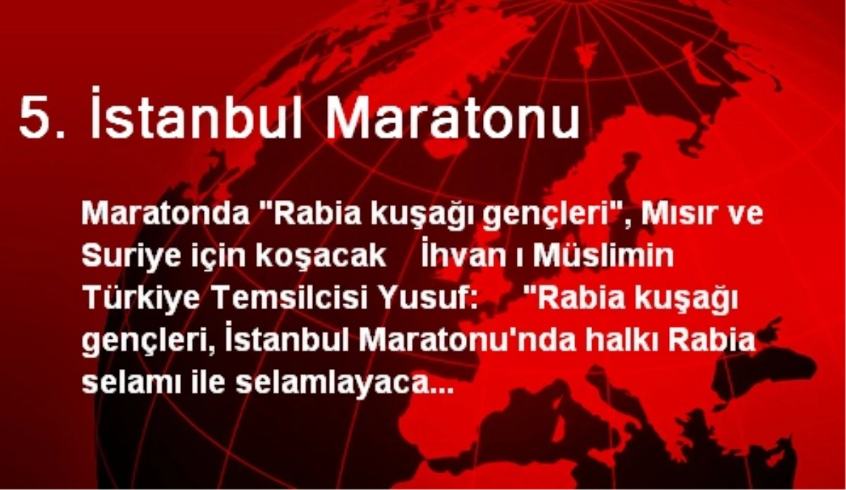 5. İstanbul Maratonu