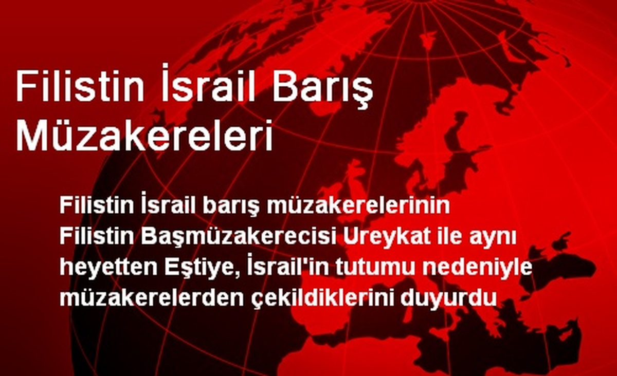 Filistin İsrail Barış Müzakereleri