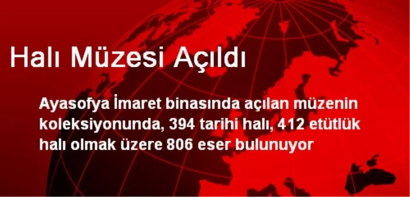 Halı Müzesi Açıldı